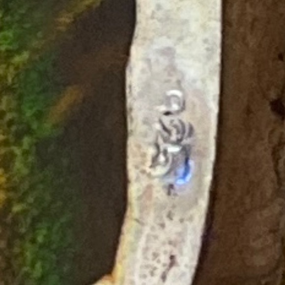 SALE!!! Dichroic Glass inlaid in 925 Sterling Magnificent, one of a kid piece - Picture 12 of 13